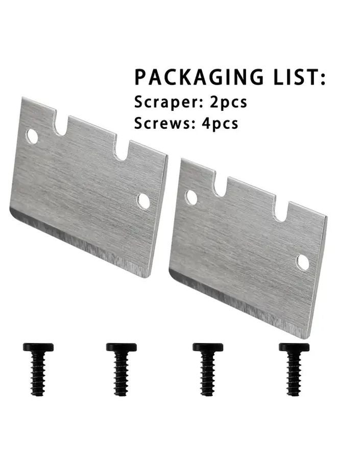 2Pcs SK5 Steel Scraper Blade Replacement With 4 Screws For Bambu Lab A1 X1 P1 Series - Image 2